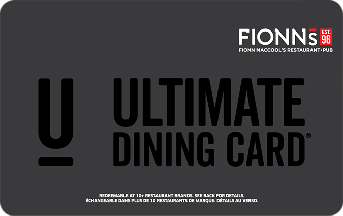 Fionn MacCool's Standard Gift Card (Physical Delivery)