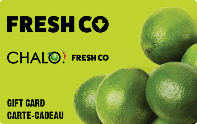 Chalo! FreshCo Online Gift Card (Electronic Delivery) $25.00