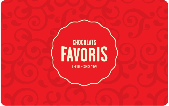 Chocolats Favoris Online Gift Card (Electronic Delivery) $25.00