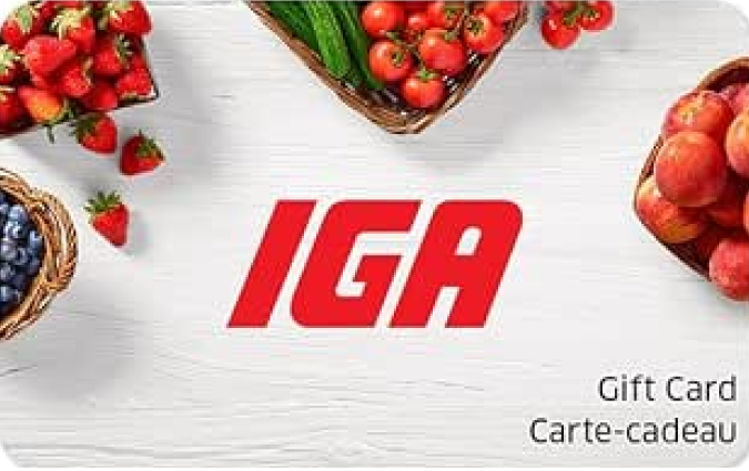 IGA Online Gift Card (Electronic Delivery) $25.00